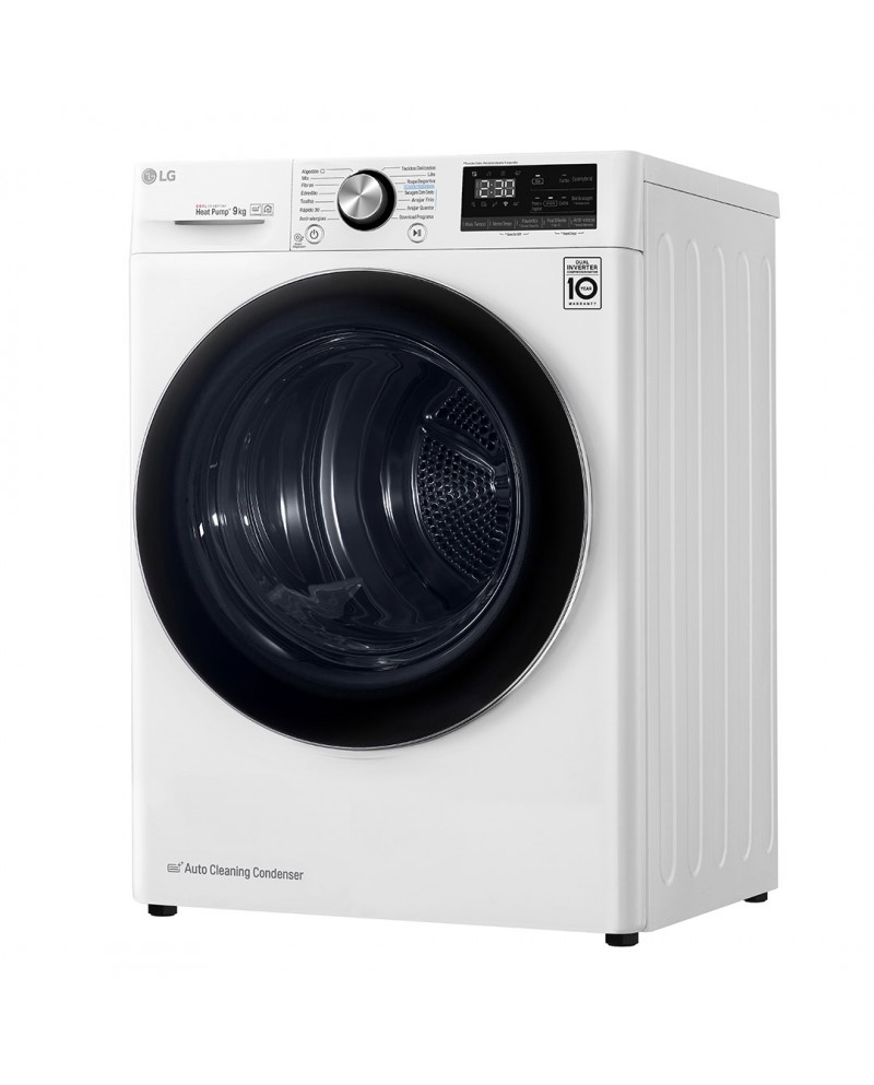LG SECADOR ROUPA 9KG CONDENSAÇAO BOMBA CALOR A+++ #9 - RC90V9AV2W LG SECADOR ROUPA 9KG CONDENSAÇAO BOMBA CALOR A+++ #9 - RC90V9AV2W