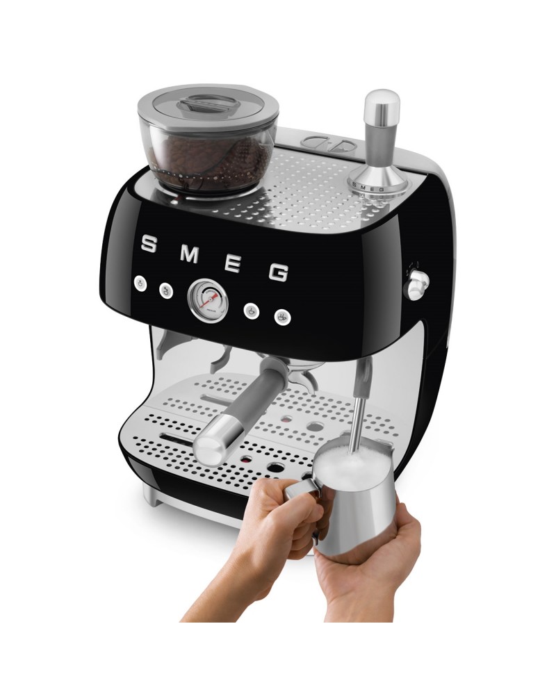 SMEG MAQUINA CAFE BARISTA SERIE ANNI 50 PRETA #3 - EGF03BLEU