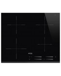 SMEG PLACA INDUÇAO 60CM 4 ZONAS BISELADA PRETA - SI7643B