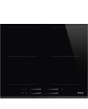 SMEG PLACA INDUÇAO 60CM MULTIZONA FRENTE BISELADA PRETA - SI2M7643B SMEG PLACA INDUÇAO 60CM MULTIZONA FRENTE BISELADA PRETA - SI2M7643B