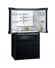 SIEMENS SIDE BY SIDE 1,83X90.6X73.6MT 572LT NF VIDRO PRETO SIEMENS SIDE BY SIDE 1,83X90.6X73.6MT 572LT NF VIDRO PRETO