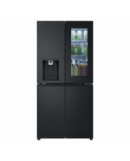 LG SIDE BY SIDE 4PT SLIM 1787x835x730MT NF 570LT BLACK (E) - GMG860EPBE