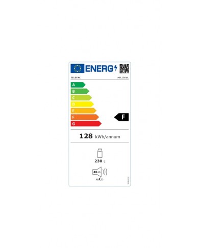 TELEFAC FRIGORIFICO 1PT 1420X550X550MT 230LT BRANCO (E) - MPL256WE TELEFAC FRIGORIFICO 1PT 1420X550X550MT 230LT BRANCO (E) - MPL256WE