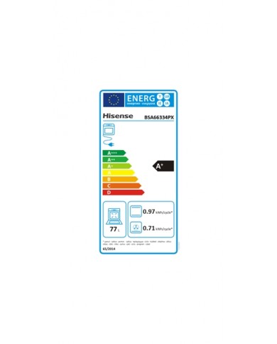 HISENSE FORNO MULTIF PIROLITICO 77LT INOX A+ - BSA66334PX