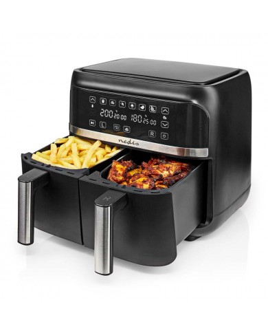 NEDIS FRITADEIRA S/OLEO 7,6LT 3000W C/ 2CESTAS PRETO NEDIS FRITADEIRA S/OLEO 7,6LT 3000W C/ 2CESTAS PRETO