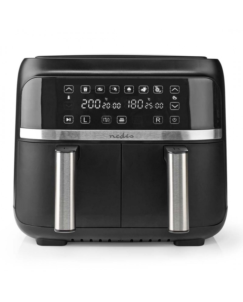 NEDIS FRITADEIRA S/OLEO 7,6LT 3000W C/ 2CESTAS PRETO NEDIS FRITADEIRA S/OLEO 7,6LT 3000W C/ 2CESTAS PRETO