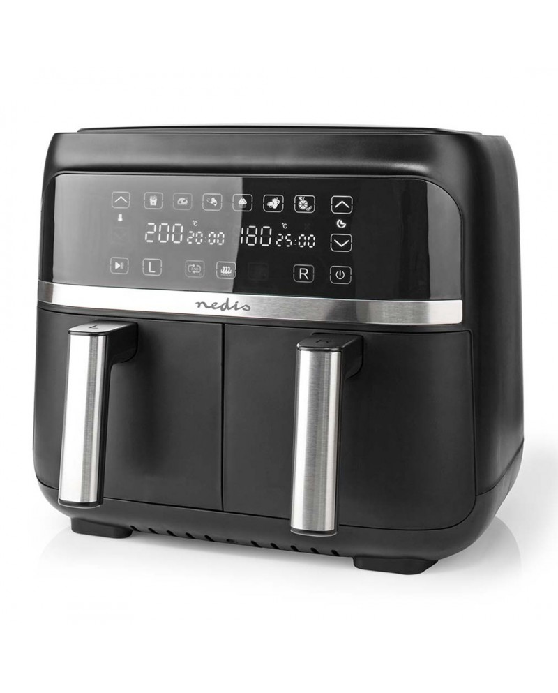 NEDIS FRITADEIRA S/OLEO 7,6LT 3000W C/ 2CESTAS PRETO NEDIS FRITADEIRA S/OLEO 7,6LT 3000W C/ 2CESTAS PRETO