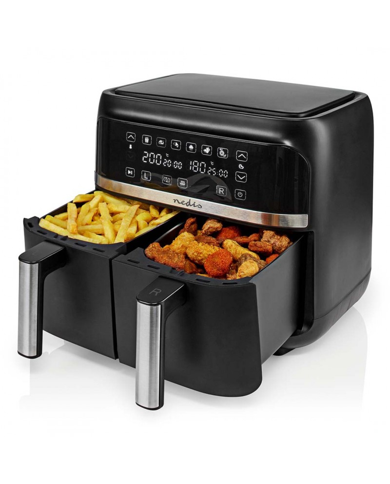 NEDIS FRITADEIRA S/OLEO 7,6LT 3000W C/ 2CESTAS PRETO NEDIS FRITADEIRA S/OLEO 7,6LT 3000W C/ 2CESTAS PRETO