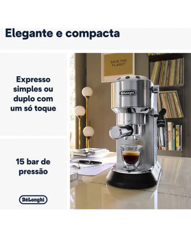 DELONGHI MAQUINA CAFE EXPRESSO 1300W 15BAR VERMELHA