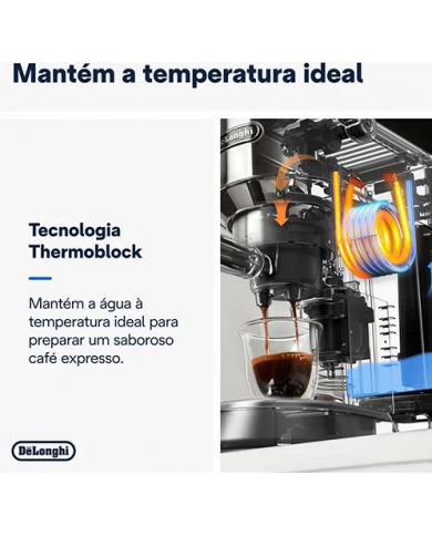 DELONGHI MAQUINA CAFE EXPRESSO 1300W 15BAR VERMELHA