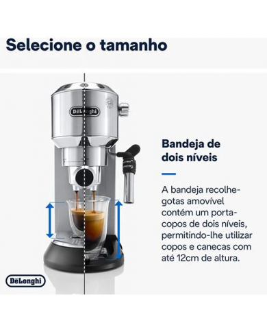 DELONGHI MAQUINA CAFE EXPRESSO 1300W 15BAR VERMELHA