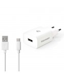 NEDIS CARREGADOR 1.0 USBA C/ CABO MICRO USB BRANCO - WCHAC242AWT