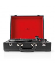 NEDIS GIRA DISCOS 33/45/78RPM 2X9W BT USB PRETO NEDIS GIRA DISCOS 33/45/78RPM 2X9W BT USB PRETO