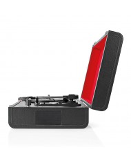 NEDIS GIRA DISCOS 33/45/78RPM 2X9W BT USB PRETO NEDIS GIRA DISCOS 33/45/78RPM 2X9W BT USB PRETO