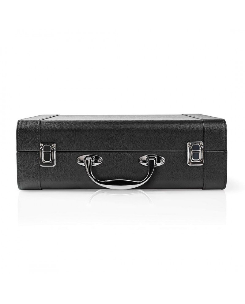 NEDIS GIRA DISCOS 33/45/78RPM 2X9W BT USB PRETO NEDIS GIRA DISCOS 33/45/78RPM 2X9W BT USB PRETO