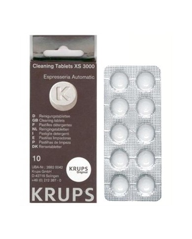 KRUPS PASTILHA DE LIMPEZA PARA MAQUINAS AUTOMATICAS - XS3000 KRUPS PASTILHA DE LIMPEZA PARA MAQUINAS AUTOMATICAS - XS3000