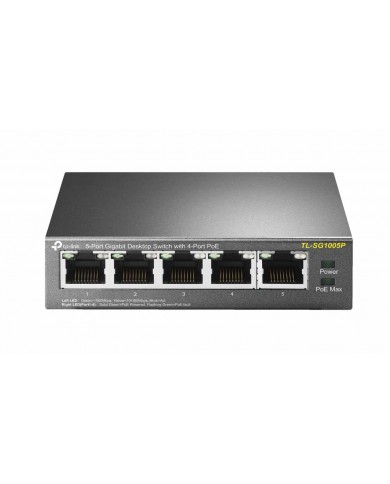 TP LINK SWITCH DE MESA 4 PORTAS GIGABIT - TLSG1005P