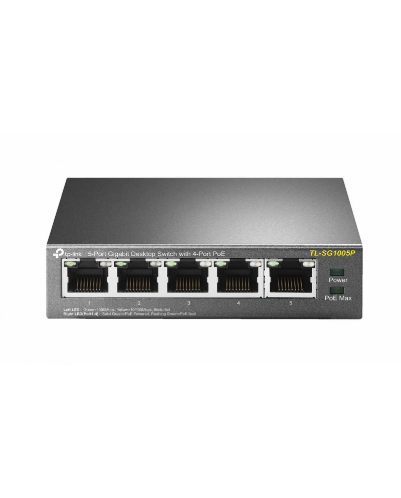 TP LINK SWITCH DE MESA 4 PORTAS GIGABIT - TLSG1005P