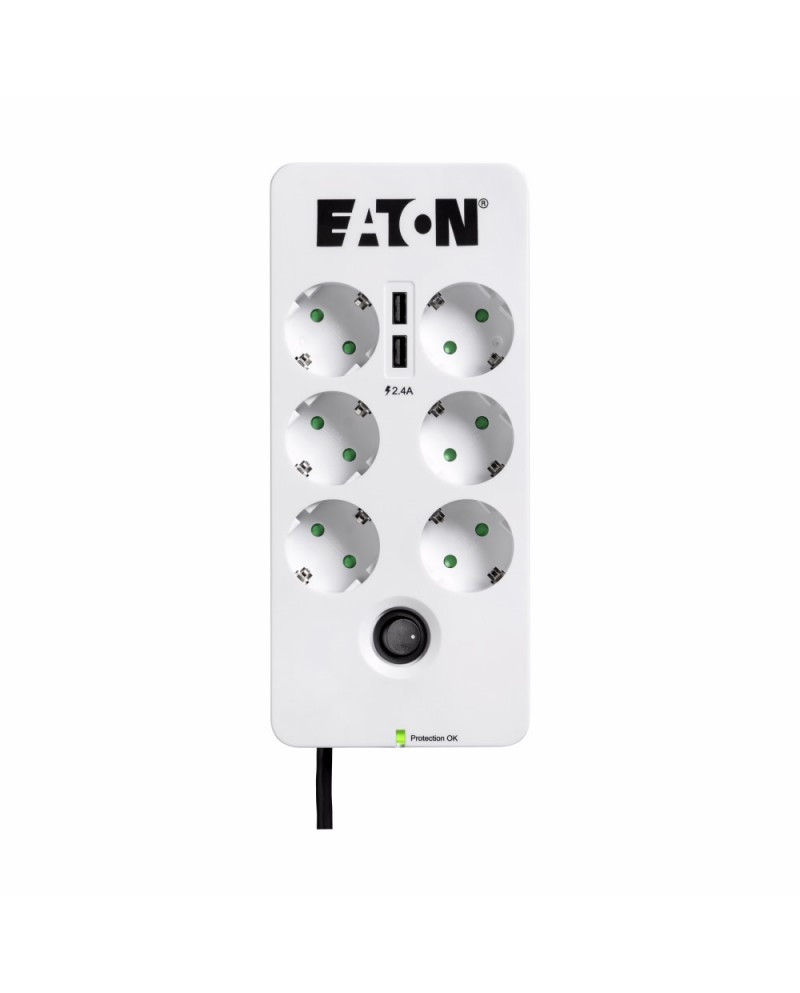 ETN BASE ELECTRICA 6 TOMADAS 2USB C/PROTEÇAO SOBRETENSOES - PB6UD ETN BASE ELECTRICA 6 TOMADAS 2USB C/PROTEÇAO SOBRETENSOES - PB6UD