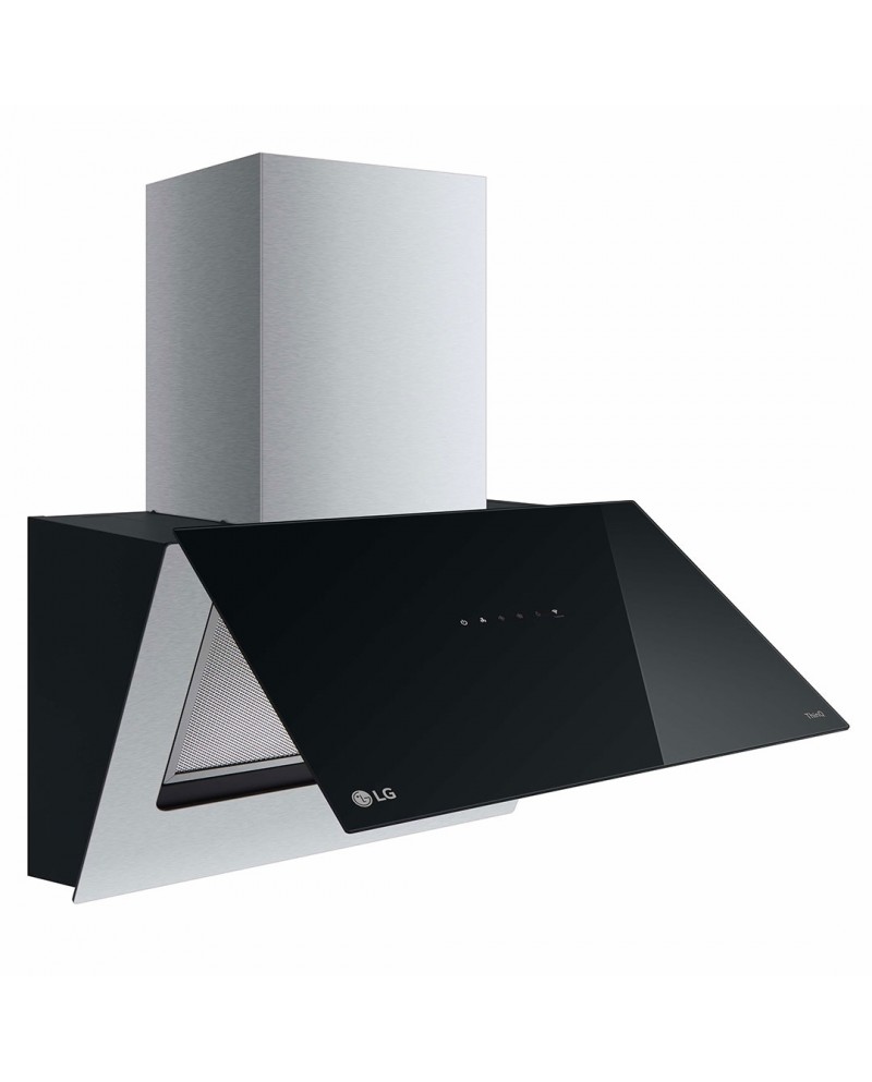 LG CHAMINE PAREDE 60CM 600M3/H PRETO C #11 - HCEZ2428B