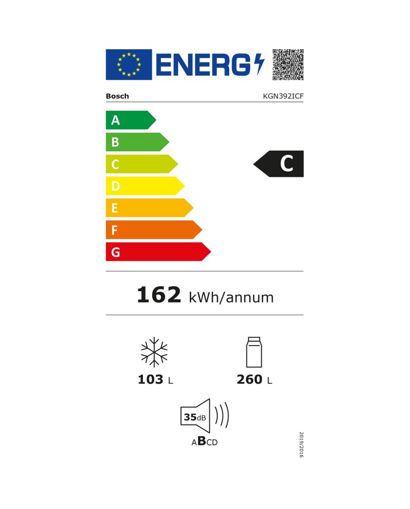 BOSCH COMBINADO 2030X600X665MT 363LT NF C #2 - KGN392ICF