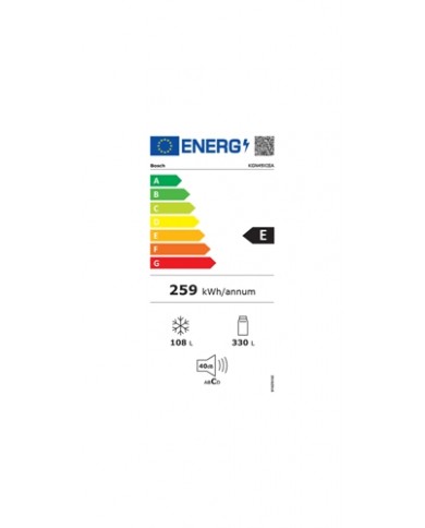 BOSCH COMBINADO 203X70MT PT NF INOX 435LT E - KGN49XIEA BOSCH COMBINADO 203X70MT PT NF INOX 435LT E - KGN49XIEA