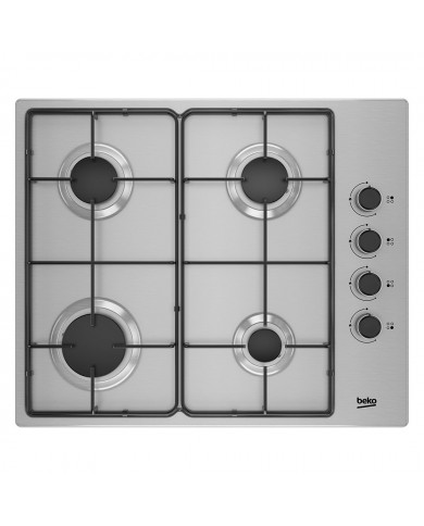 BEKO PLACA 4 GAS 60CM C/ISQUEIRO VALVULA SEGURANÇA INOX - HIGG64123SX BEKO PLACA 4 GAS 60CM C/ISQUEIRO VALVULA SEGURANÇA INOX - HIGG64123SX