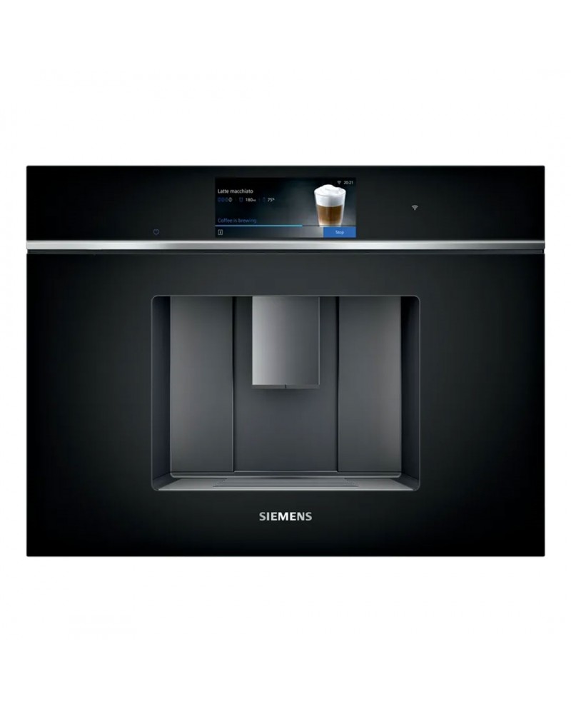 SIEMENS MAQUINA CAFE INTEGRAR 45CM VIDRO PRETO - CT718L1B0 SIEMENS MAQUINA CAFE INTEGRAR 45CM VIDRO PRETO - CT718L1B0