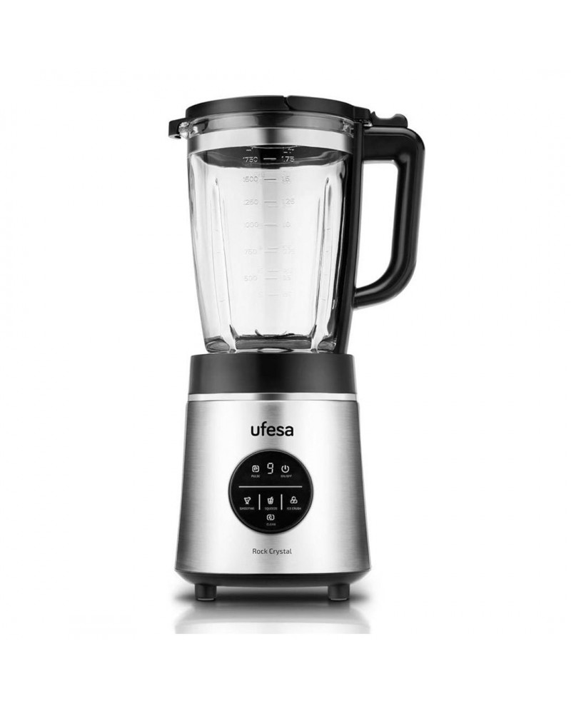 UFESA LIQUIDIFICADORA 1.75L 1800W JARRO VIDRO INOX - ROCKCRYSTAL UFESA LIQUIDIFICADORA 1.75L 1800W JARRO VIDRO INOX - ROCKCRYSTAL