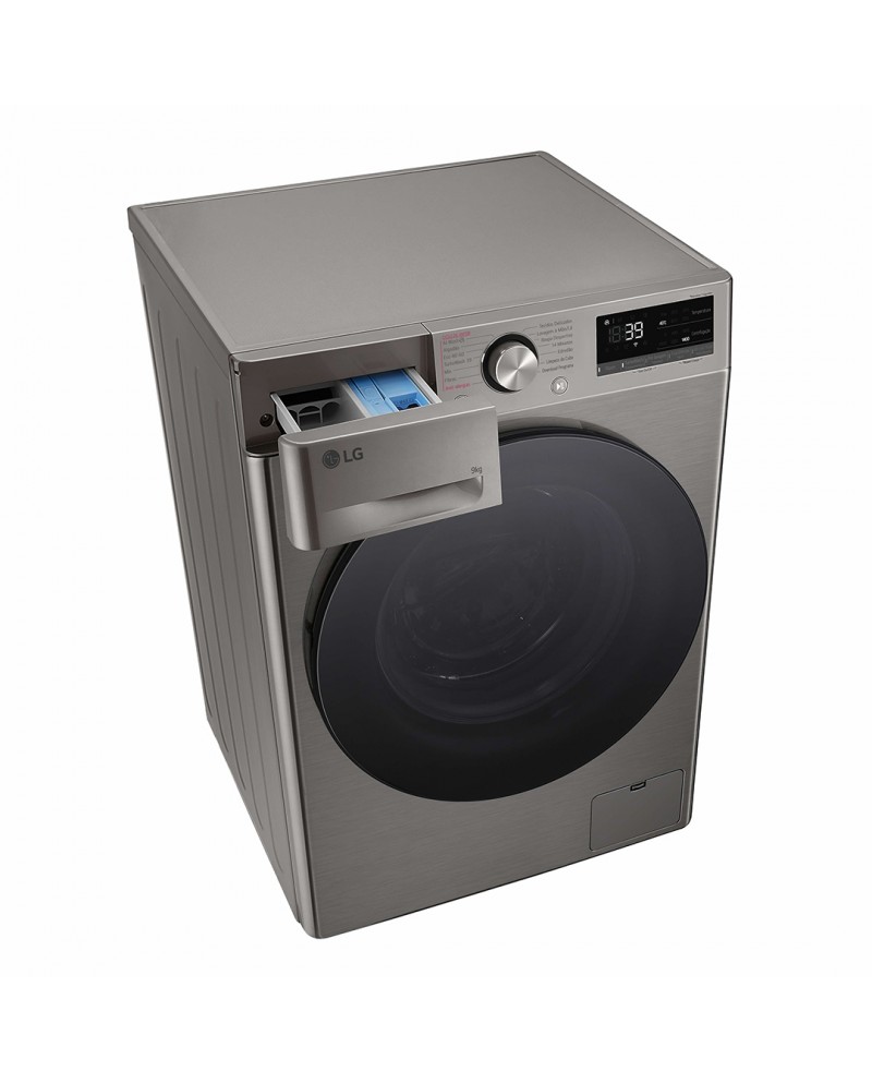 LG MAQUINA ROUPA 9KG 1400RT AI DD STEAM WIFI INOXA #5 - F4WR709SGS LG MAQUINA ROUPA 9KG 1400RT AI DD STEAM WIFI INOXA #5 - F4WR709SGS