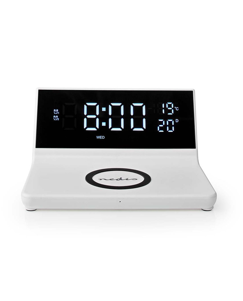 NEDIS RADIO RELOGIO DESPERTADOR CARREGAMENTO S/FIO #6 - WCACQ30BK
