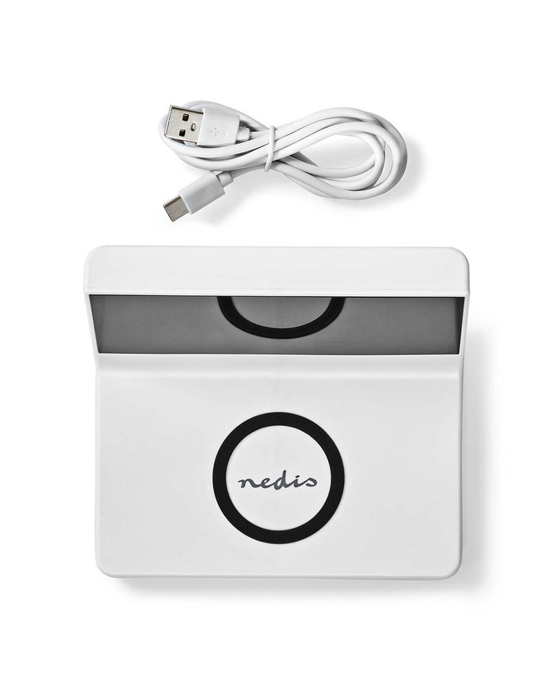 NEDIS RADIO RELOGIO DESPERTADOR CARREGAMENTO S/FIO #6 - WCACQ30BK