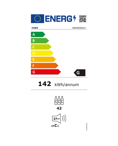 HAIER CAVE VINHO 42GAR. DUPLA ZONA WIFI 820x497x585CM G #5 - HWS42GDAU1 HAIER CAVE VINHO 42GAR. DUPLA ZONA WIFI 820x497x585CM G #5 - HWS42GDAU1