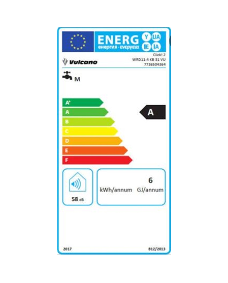 VULCANO ESQUENTADOR 11LT EXAUSTAO NATURAL BUT A - WRD114KB31