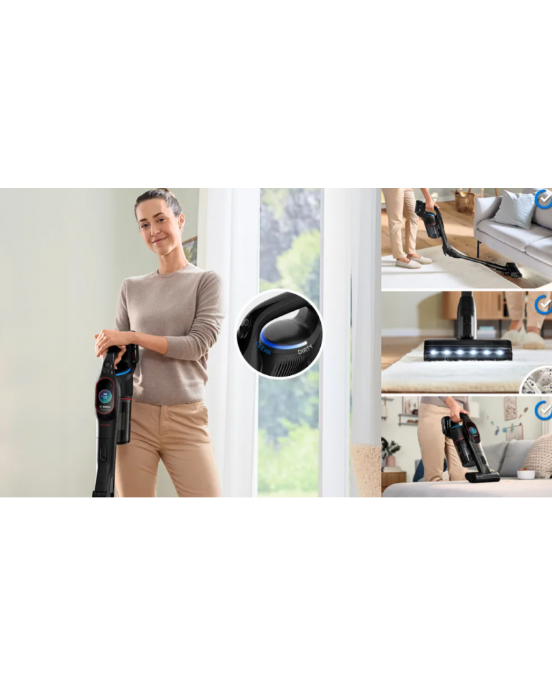 BOSCH ASPIRADOR VERTICAL S/FIOS 18V AUTONOMIA 100MIN BOSCH ASPIRADOR VERTICAL S/FIOS 18V AUTONOMIA 100MIN