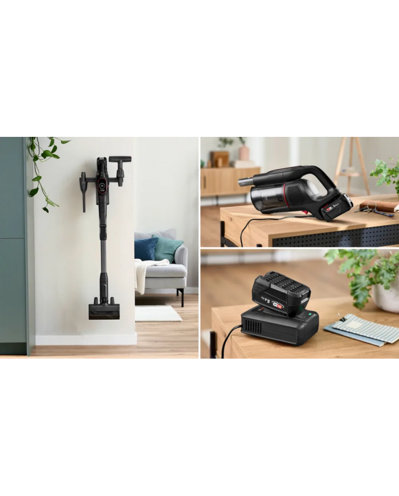 BOSCH ASPIRADOR VERTICAL S/FIOS 18V AUTONOMIA 100MIN BOSCH ASPIRADOR VERTICAL S/FIOS 18V AUTONOMIA 100MIN