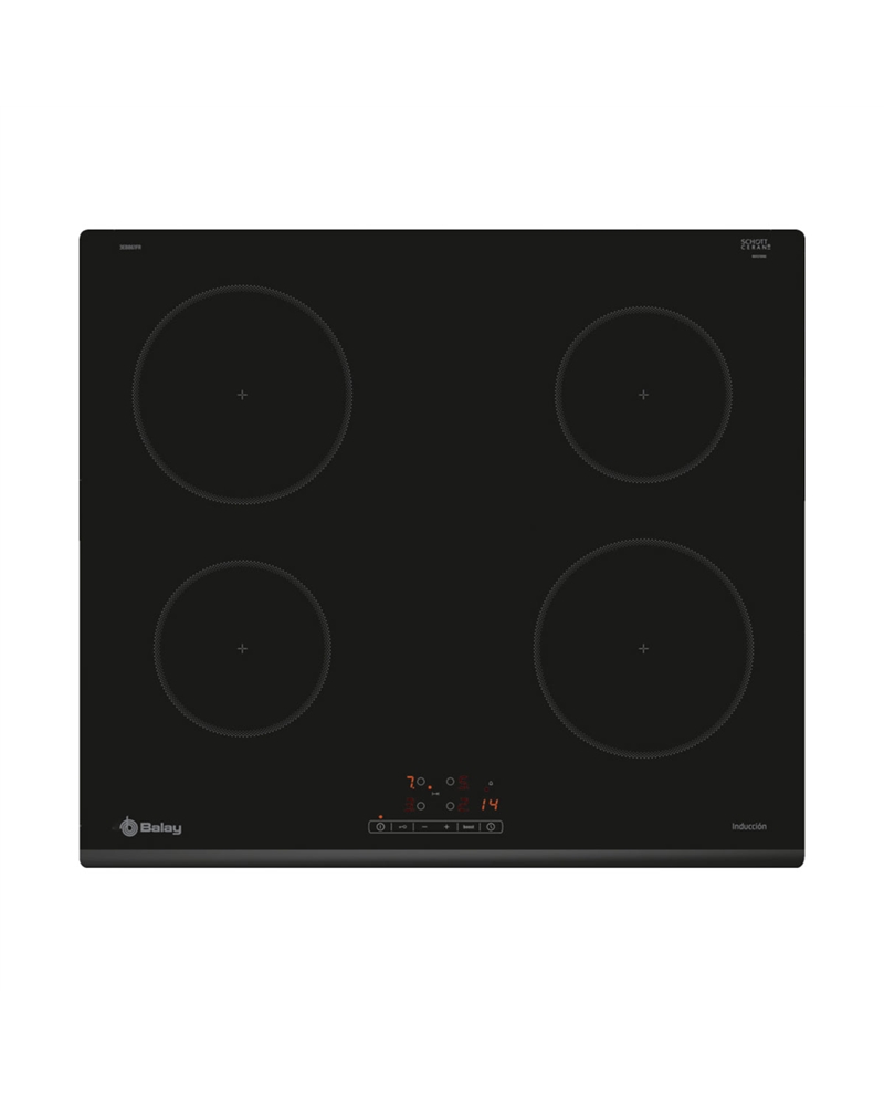 BALAY PLACA 60CM INDUÇAO 4 ZONAS BISELADA - 3EB861FR