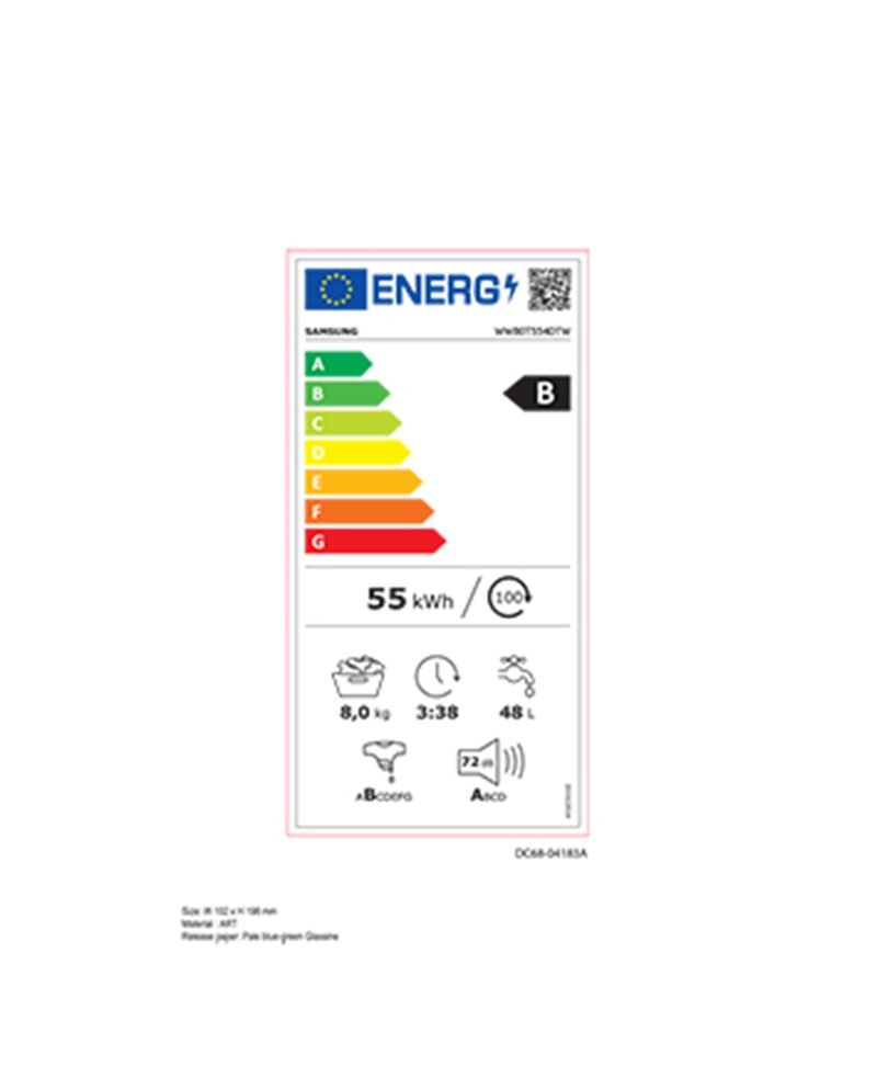 SAMSUNG MAQUINA ROUPA 8KG ADDWASH 1400RT B #5 - WW80T554DTWS3