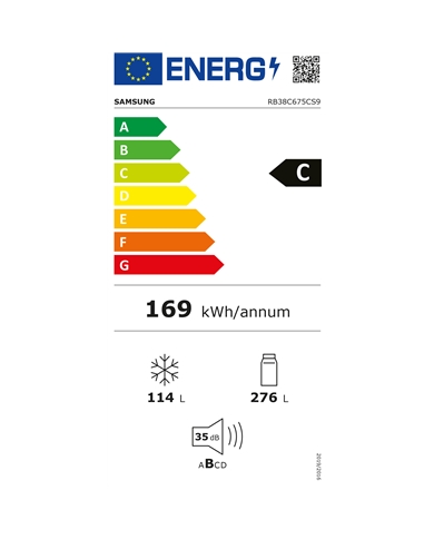 SAMSUNG COMBINADO 2,03X0,595X0,658MT NF 390LT INOX C #2 - RB38C675CS9EF SAMSUNG COMBINADO 2,03X0,595X0,658MT NF 390LT INOX C #2 - RB38C675CS9EF