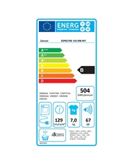 ZANUSSI SECADOR ROUPA 7KG CONDENSAÇAO B - ZDPB274B
