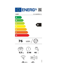 CANDY MAQUINA ROUPA 9KG 1200RT SILVER D - CS1292DRRE1S CANDY MAQUINA ROUPA 9KG 1200RT SILVER D - CS1292DRRE1S