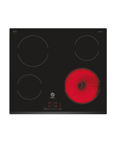 BALAY PLACA VITRO 60CM 4ZONAS BISELADA FRONTAL - 3EB720LR BALAY PLACA VITRO 60CM 4ZONAS BISELADA FRONTAL - 3EB720LR