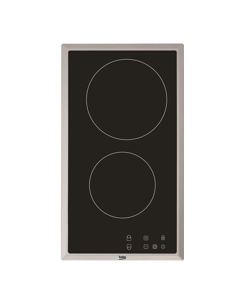 BEKO PLACA DOMINO 30CM 2 ZONAS VITRO INOX - HDMC32400TX