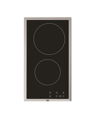 BEKO PLACA DOMINO 30CM 2 ZONAS VITRO INOX - HDMC32400TX