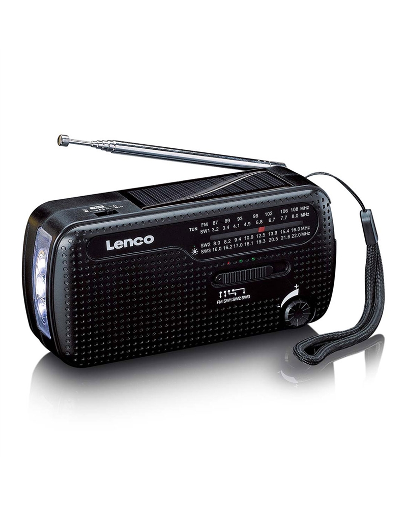 NEDIS RADIO PORTATIL C/ LANTERNA EMERGENCIA E BATERIA #1 - MCR113BK