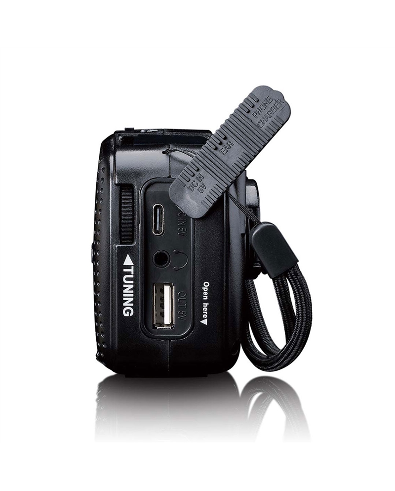 NEDIS RADIO PORTATIL C/ LANTERNA EMERGENCIA E BATERIA #4 - MCR113BK