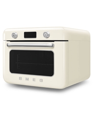 SMEG FORNO DE BANCADA C/ VAPOREIRA 10 EM 1 ANNI 50 CREME - COF01CREU SMEG FORNO DE BANCADA C/ VAPOREIRA 10 EM 1 ANNI 50 CREME - COF01CREU