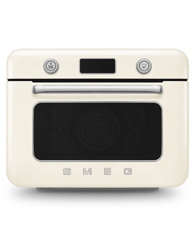 SMEG FORNO DE BANCADA C/ VAPOREIRA 10 EM 1 ANNI 50 CREME #7 - COF01CREU SMEG FORNO DE BANCADA C/ VAPOREIRA 10 EM 1 ANNI 50 CREME #7 - COF01CREU