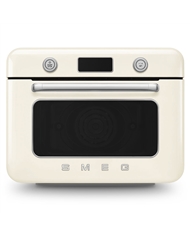SMEG FORNO DE BANCADA C/ VAPOREIRA 10 EM 1 ANNI 50 CREME #7 - COF01CREU SMEG FORNO DE BANCADA C/ VAPOREIRA 10 EM 1 ANNI 50 CREME #7 - COF01CREU