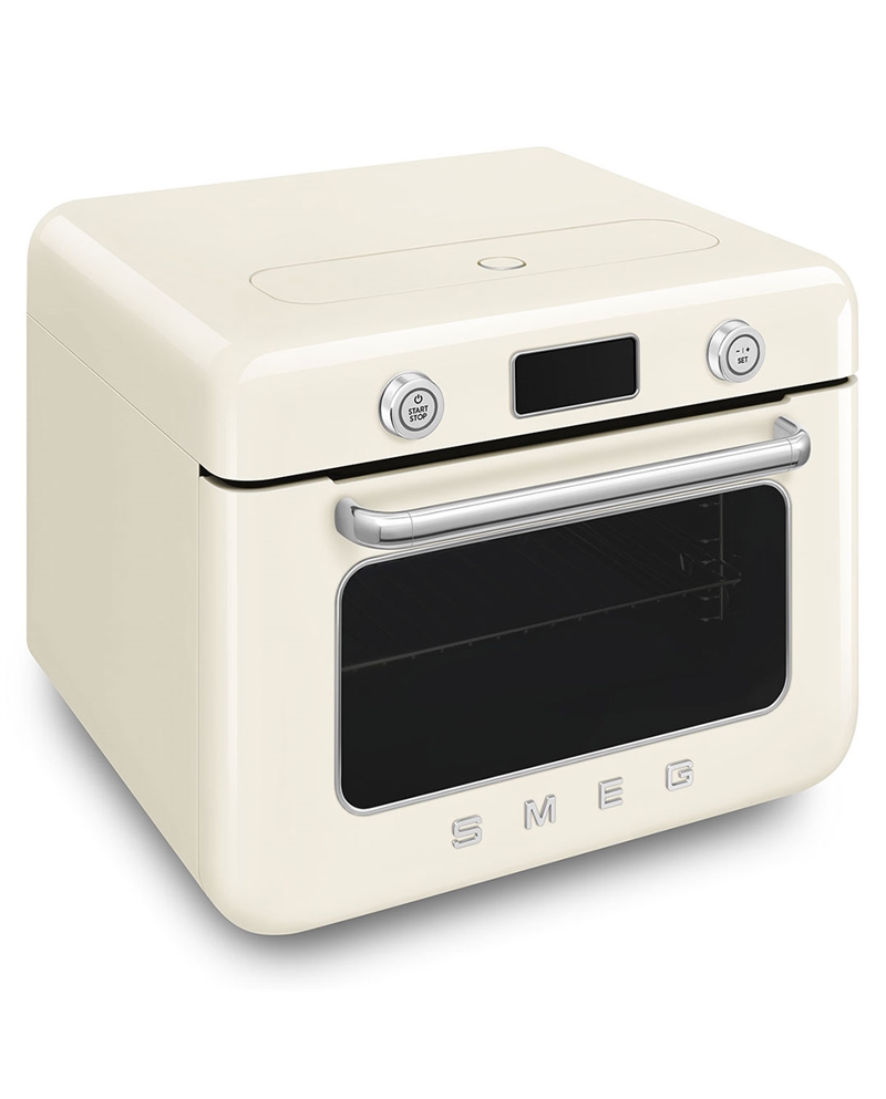 SMEG FORNO DE BANCADA C/ VAPOREIRA 10 EM 1 ANNI 50 CREME #1 - COF01CREU SMEG FORNO DE BANCADA C/ VAPOREIRA 10 EM 1 ANNI 50 CREME #1 - COF01CREU